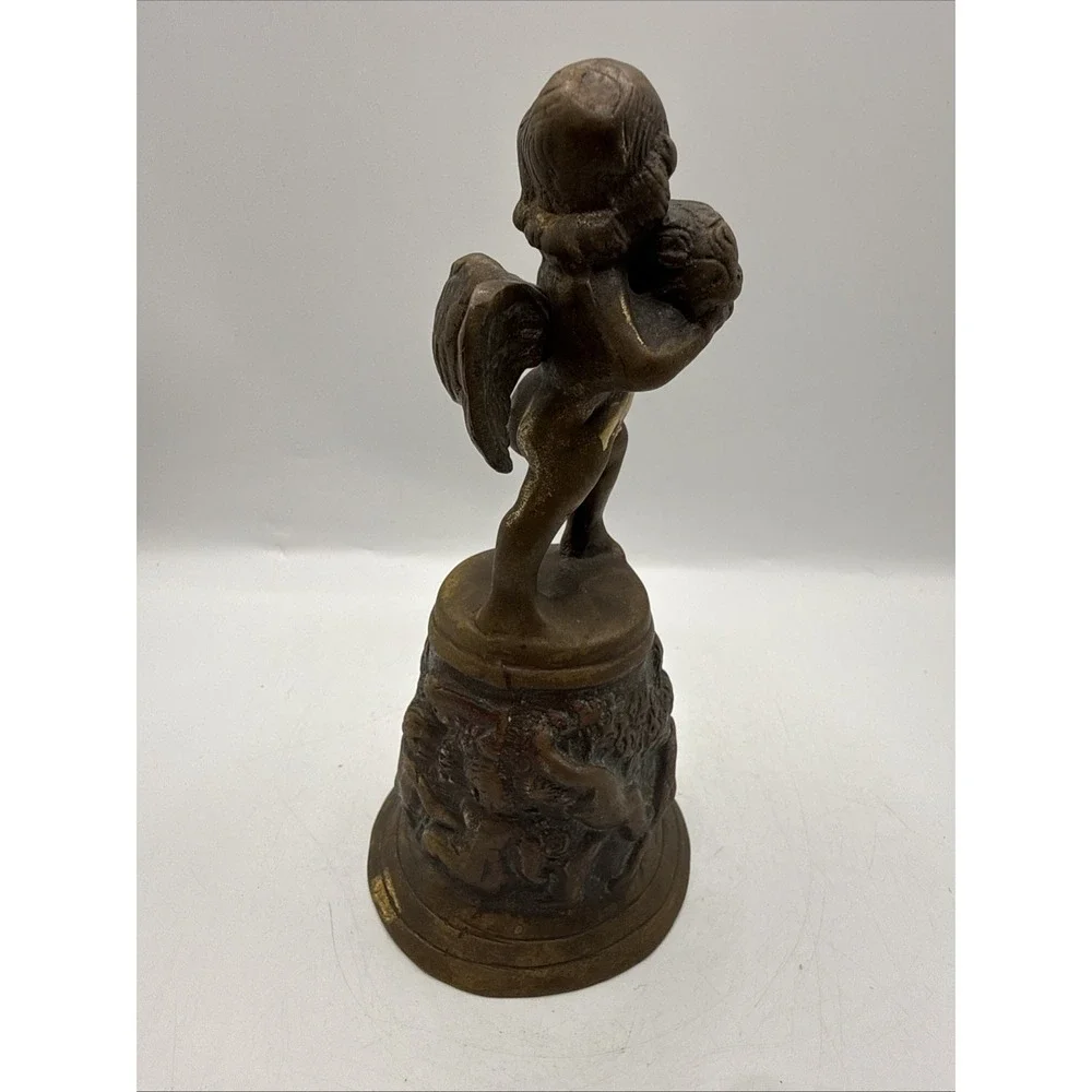 Clifton Forge Vintage Solid Brass Cherub Bell Rare